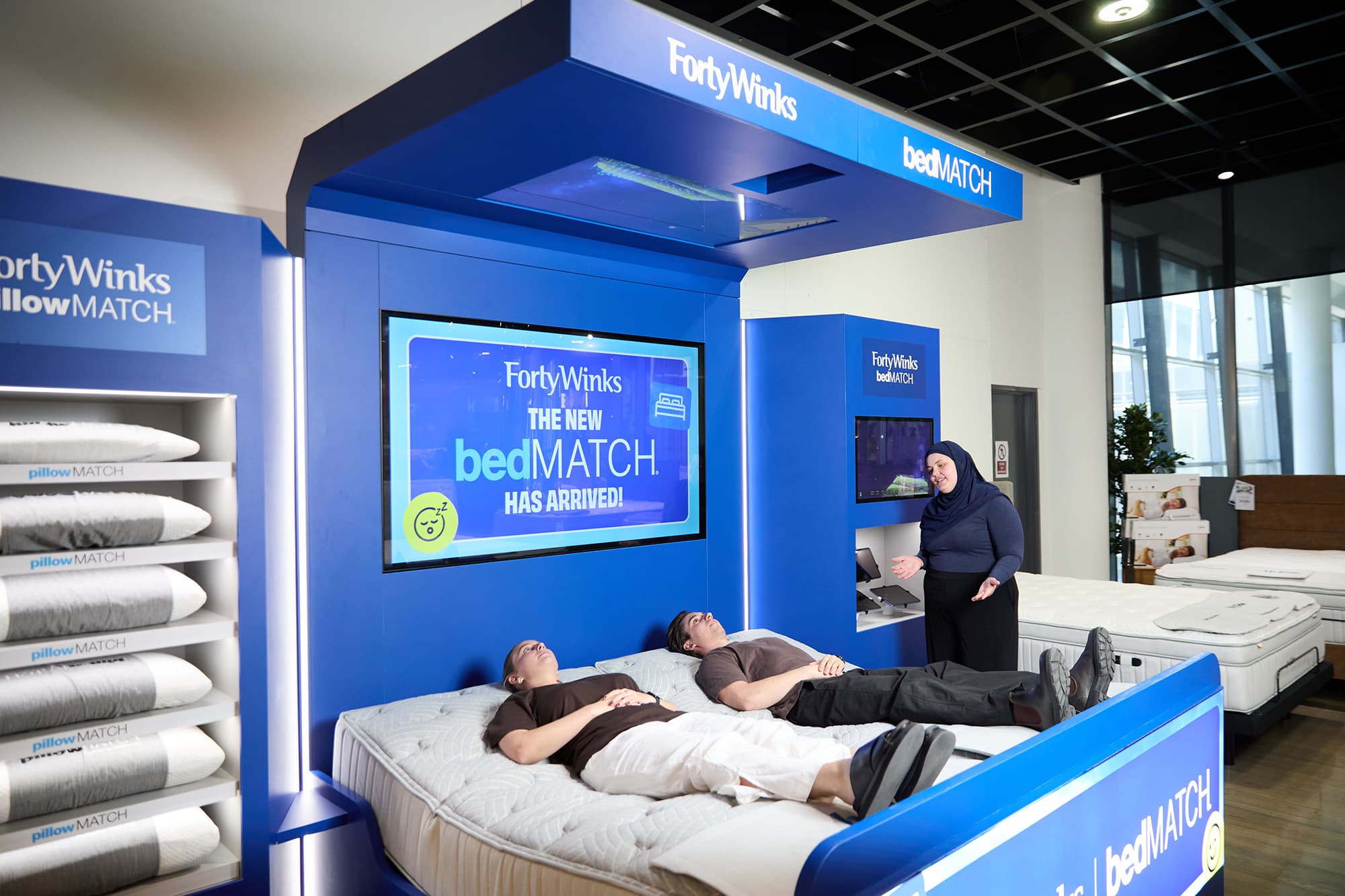 Forty Winks bedMATCH® in-store sleep fitting