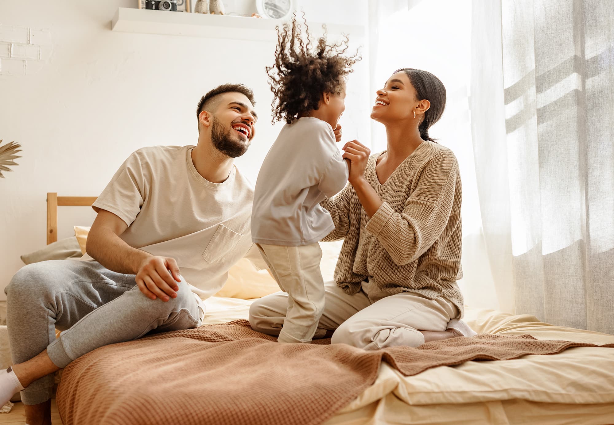 Family enjoying their time together.