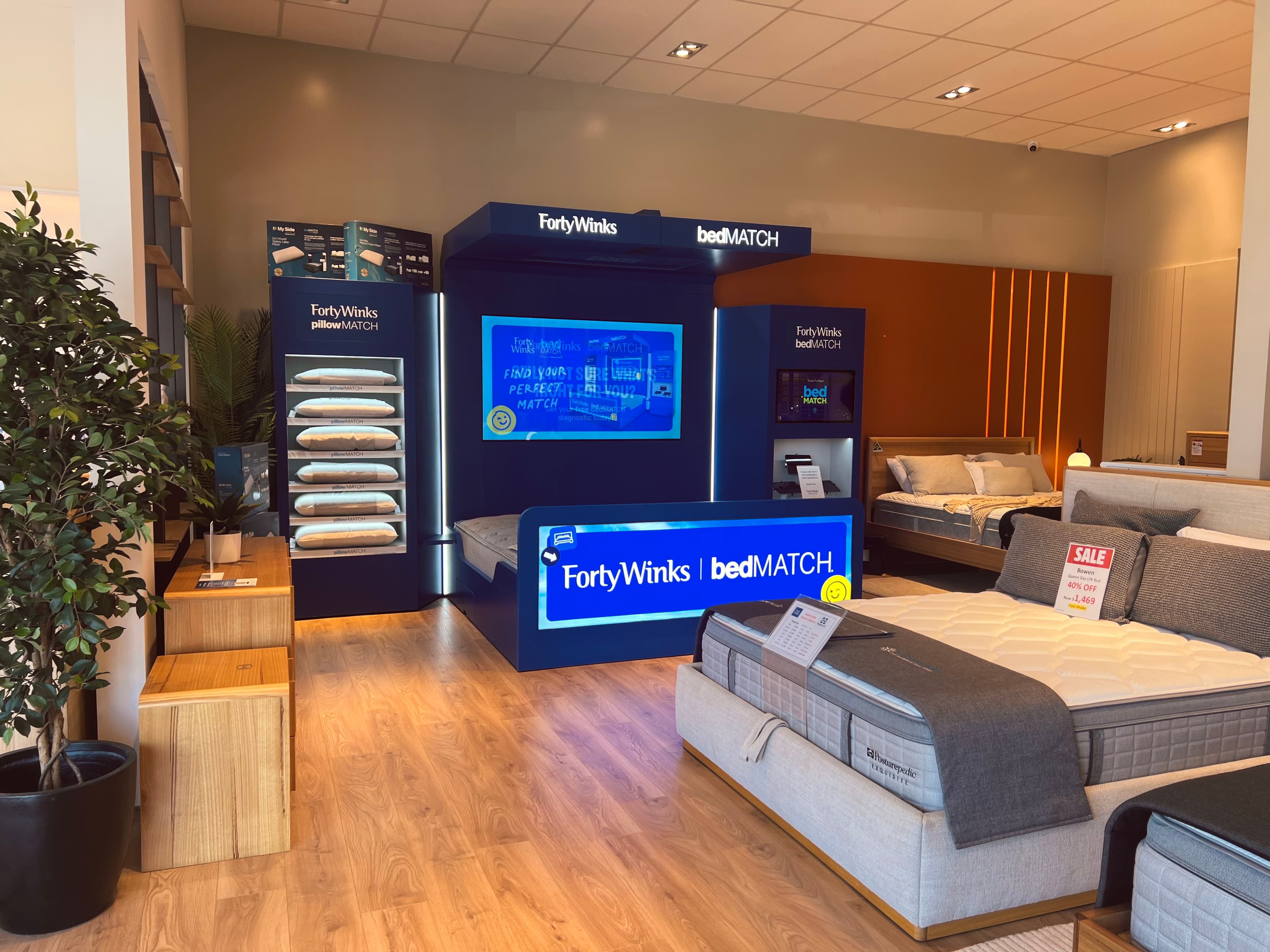 The Forty Winks bedMATCH® unit at Forty Winks Kotara