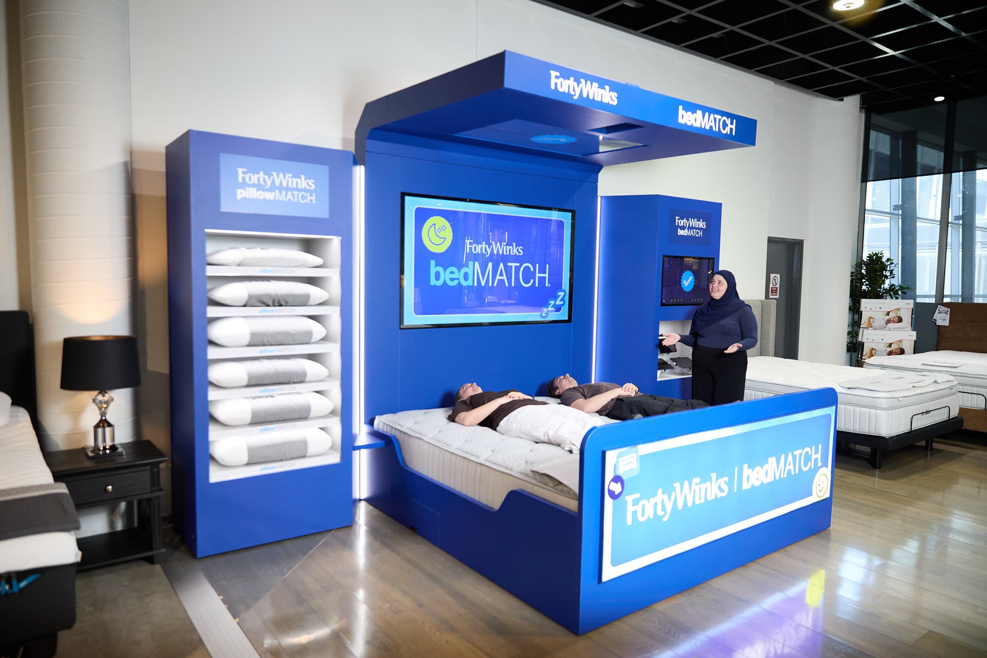 Forty Winks bedMATCH® in-store sleep fitting