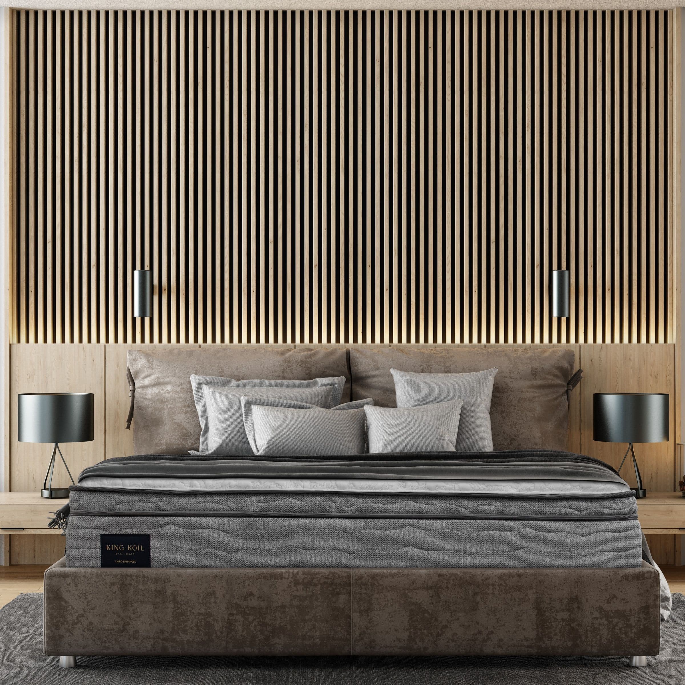 Lifestyle image of the King Koil Chiro Enhanced Mattress, Firm from Forty Winks