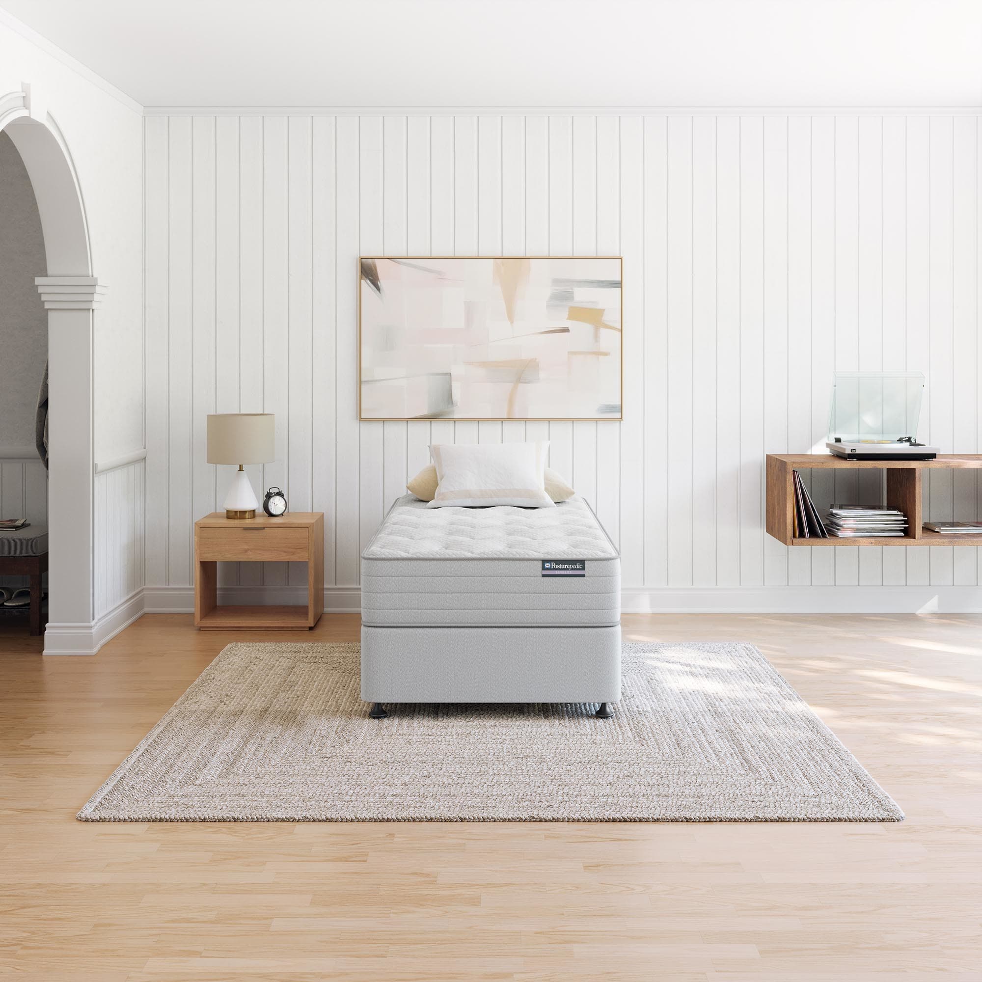 Lifestyle image of the Sealy Noosa Mattress, Firm from Forty Winks