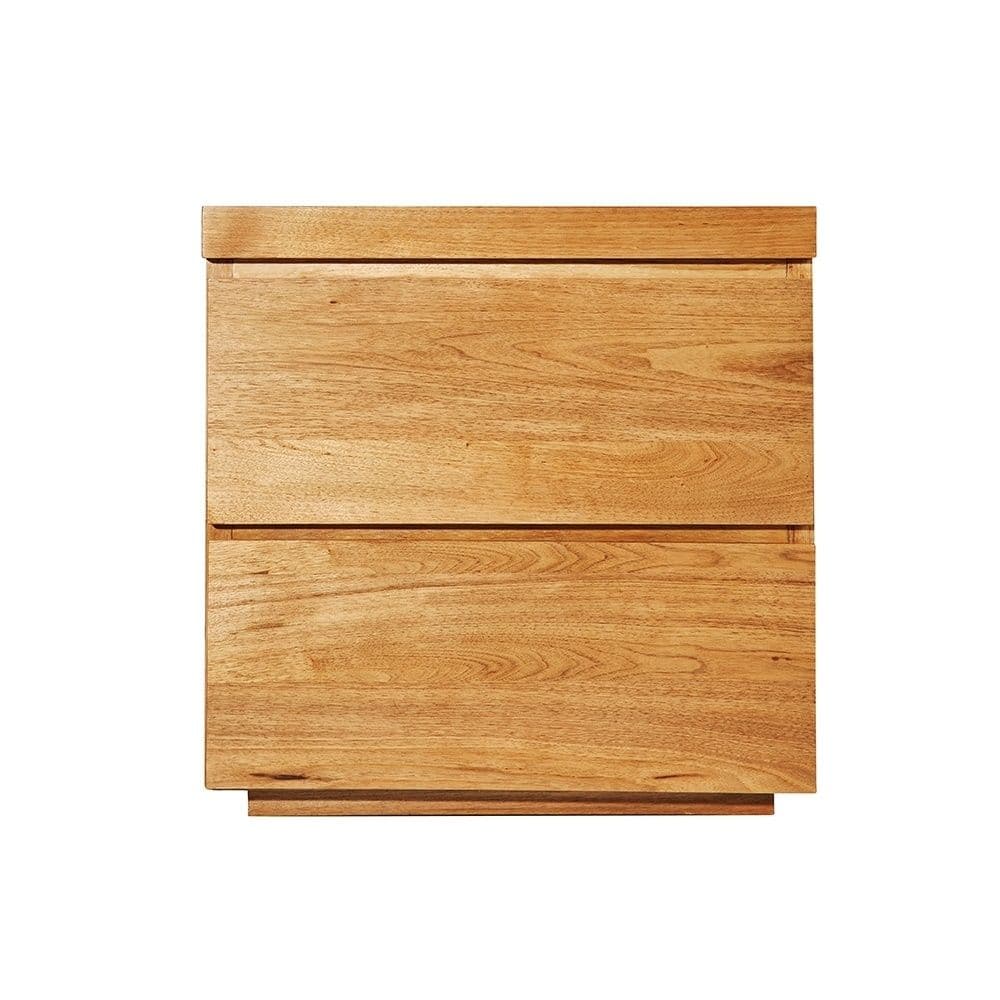 Product image of the Grandeur Bedside Table (2 Drawer), Warm Oak from Forty Winks