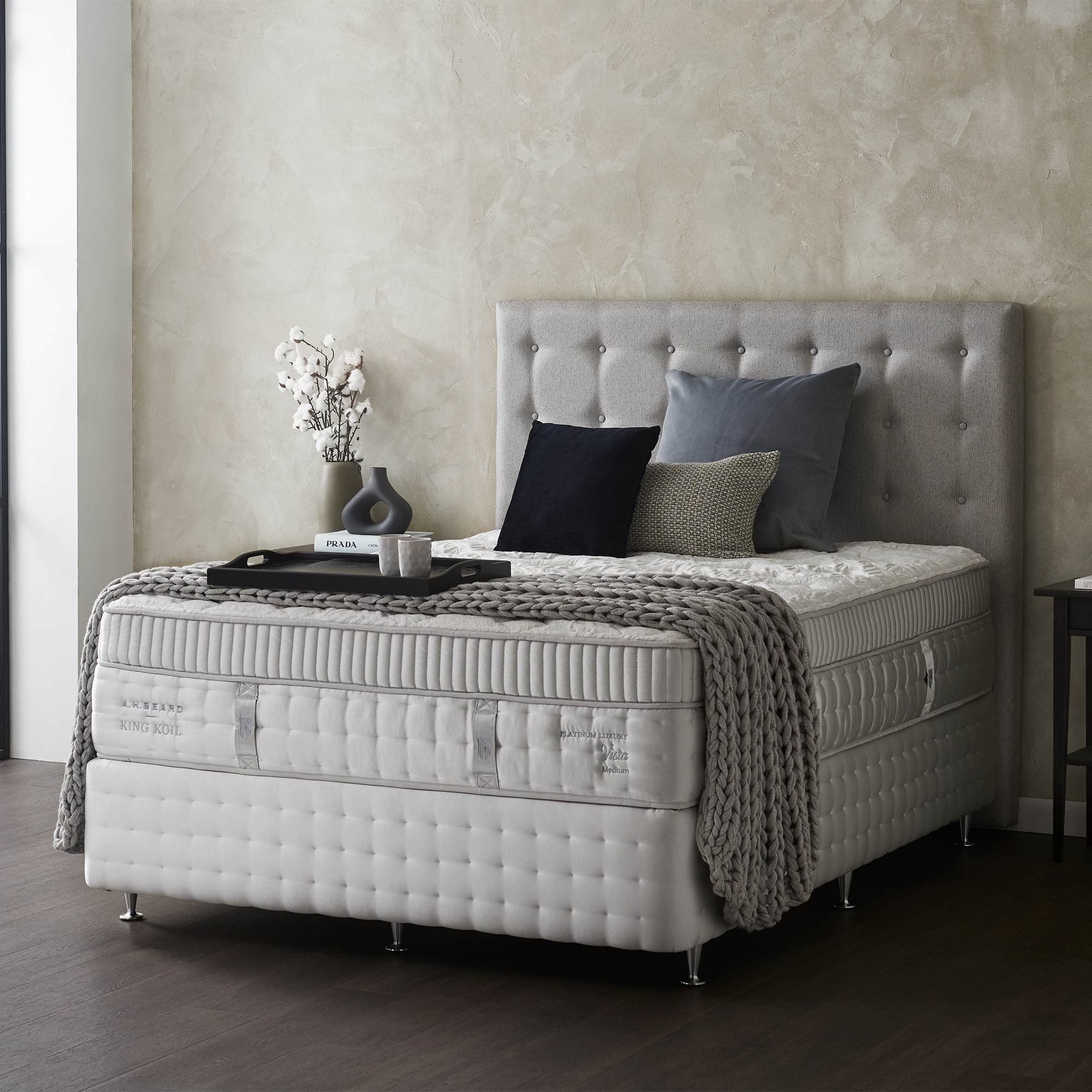 Lifestyle image of the King Koil Platinum Luxury Vista Mattress, Medium from Forty Winks