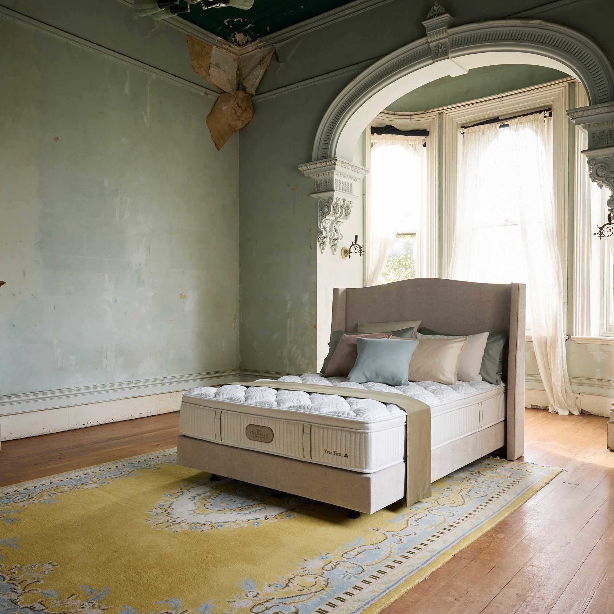 Lifestyle image of the Crown Posture Bedding Premiere Yves Mattress, Firm from Forty Winks