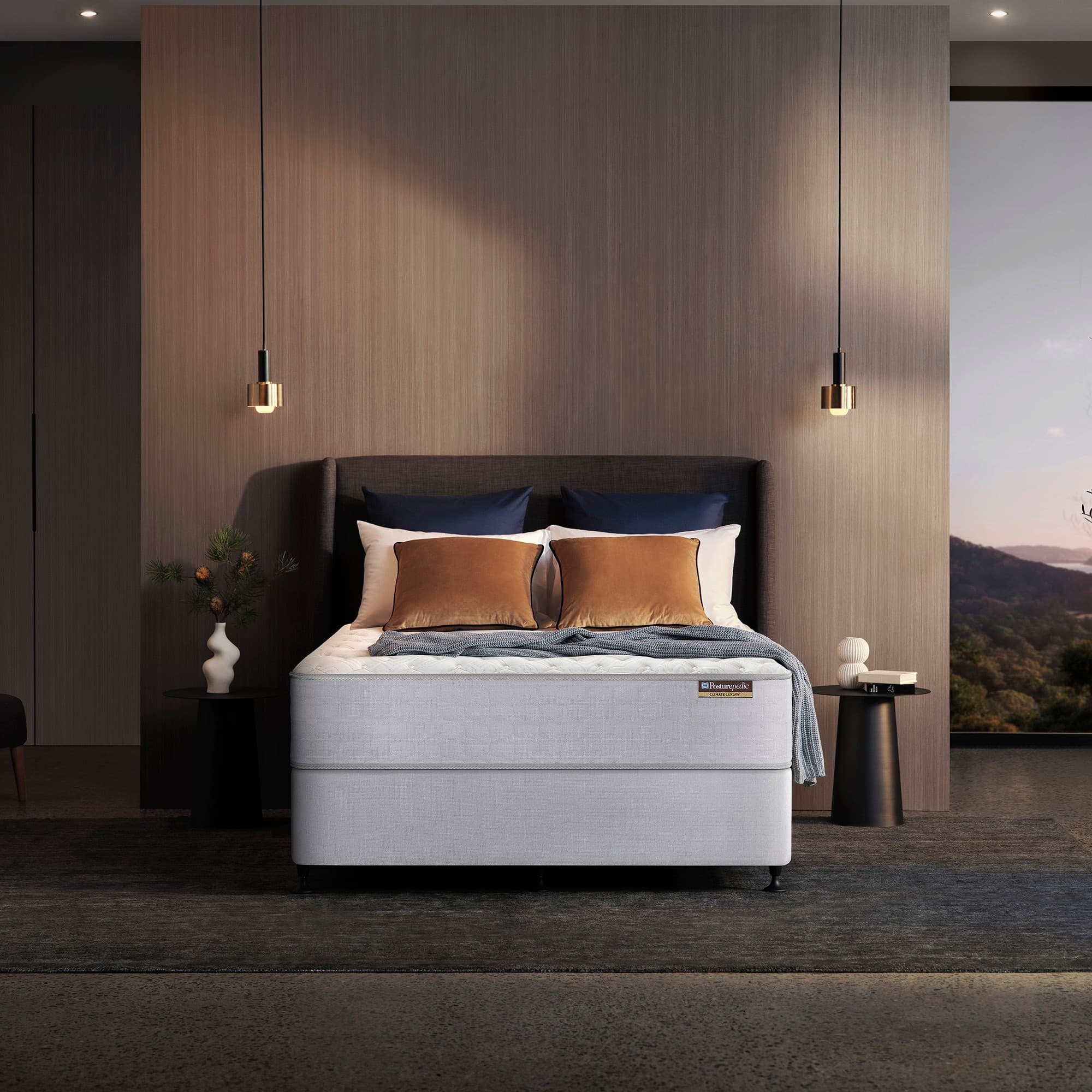 Lifestyle image of the Sealy Posturepedic Climate Luxury Glacier Mattress, Firm from Forty Winks