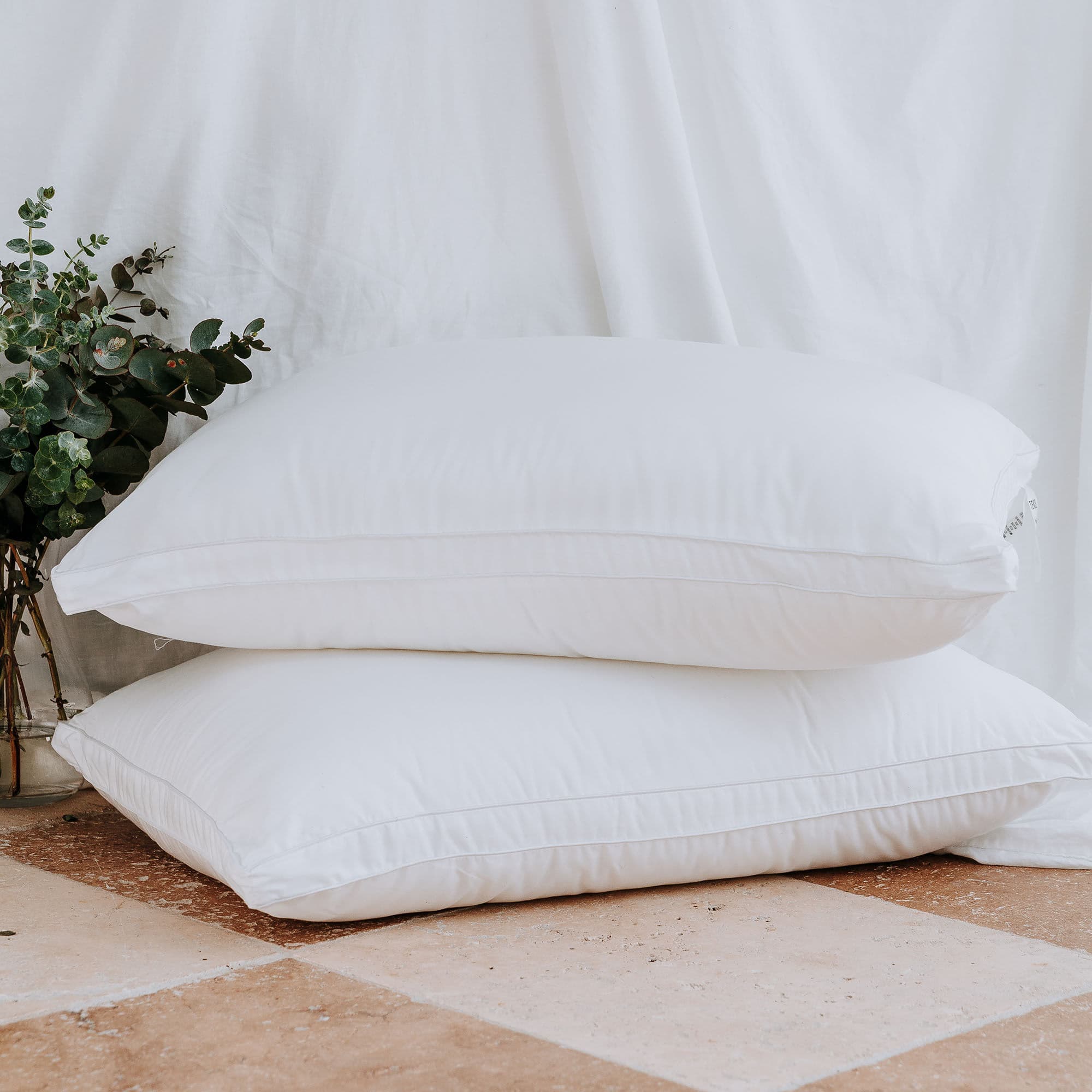 Lifestyle image of the Bambi Eco Renew Tencel Pillow from Forty Winks