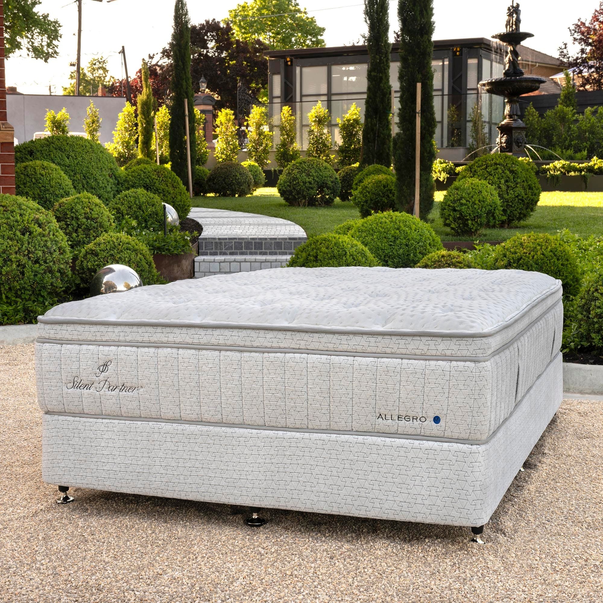 Lifestyle image of the Silent Partner Allegro Mattress, Medium from Forty Winks
