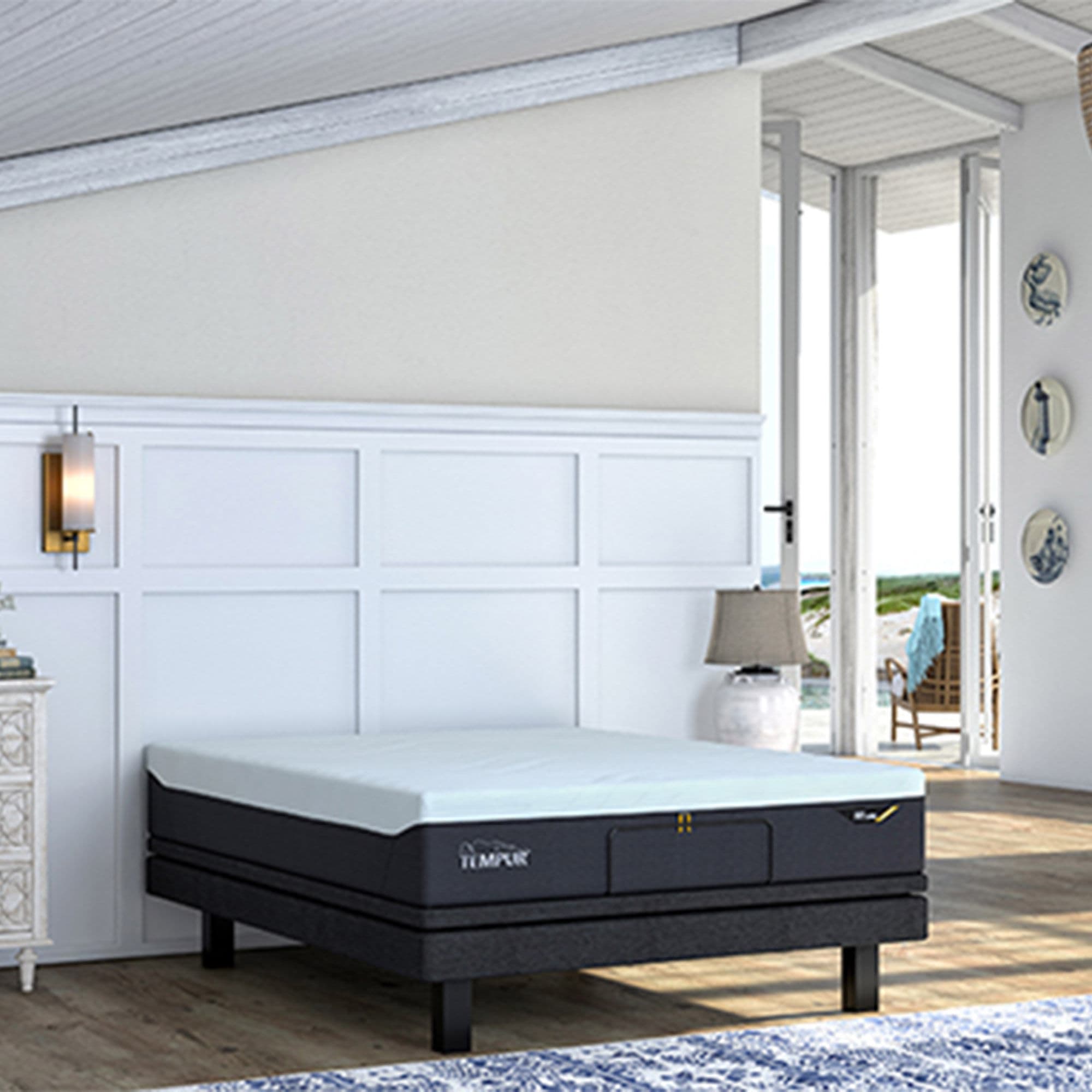 Lifestyle image of the Tempur Coolquilt Pro Luxe Mattress, Medium/Firm from Forty Winks
