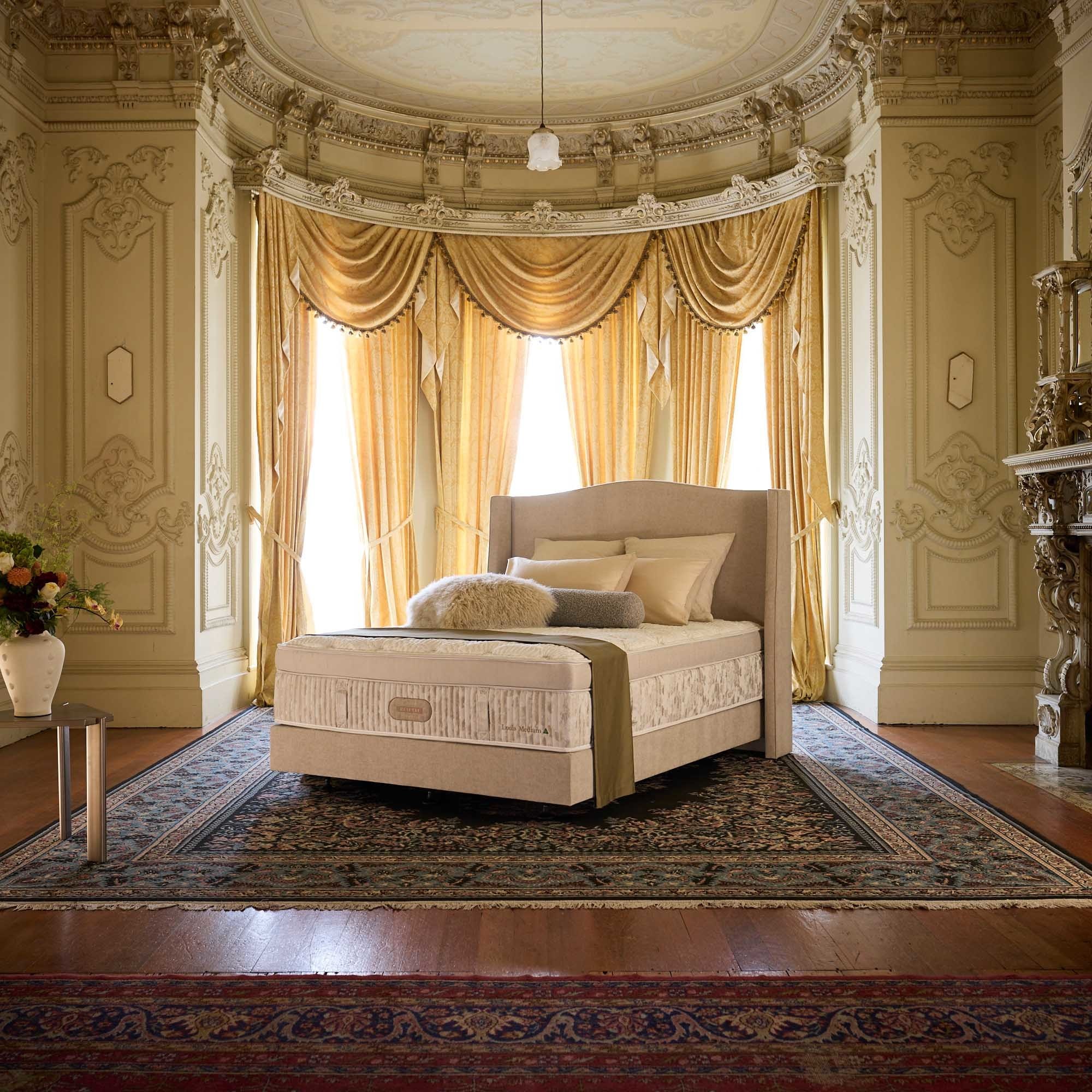 Lifestyle image of the Crown Posture Bedding Reserve Louis Mattress, Medium from Forty Winks