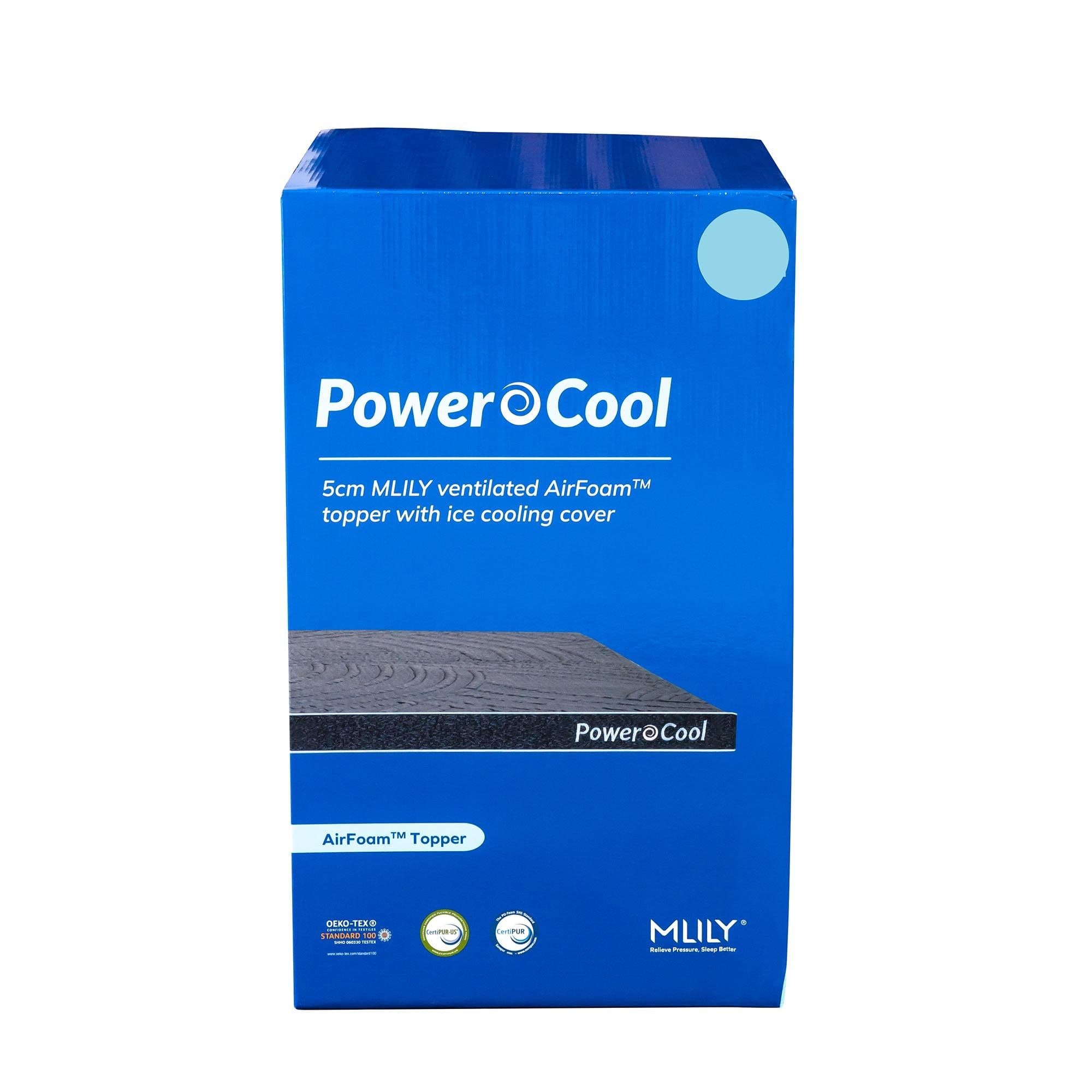 Product image of the Mlily Powercool Mattress Topper, Queen from Forty Winks