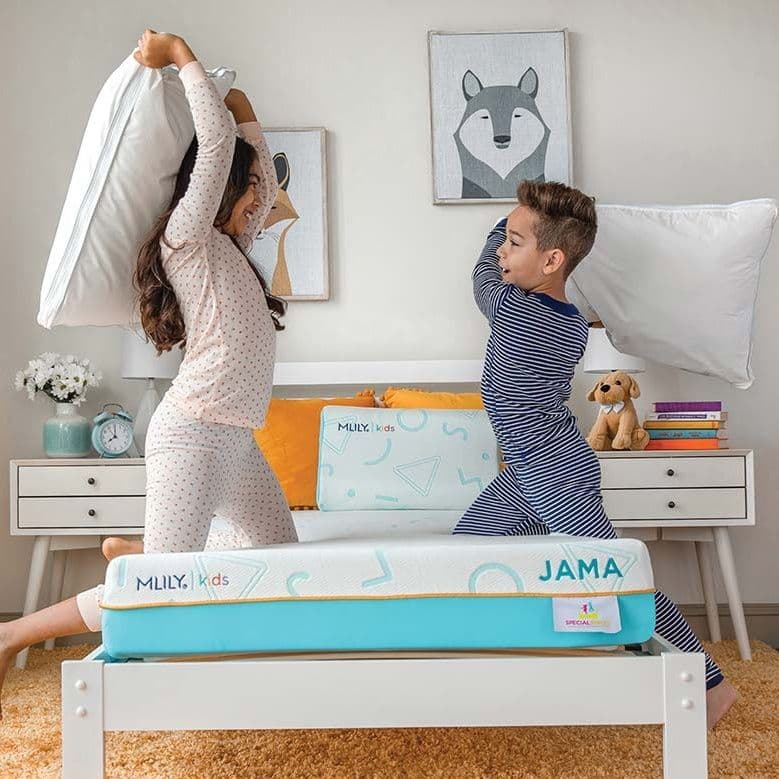 Lifestyle image of the Mlily Jama Purple Set Mattress, Medium from Forty Winks