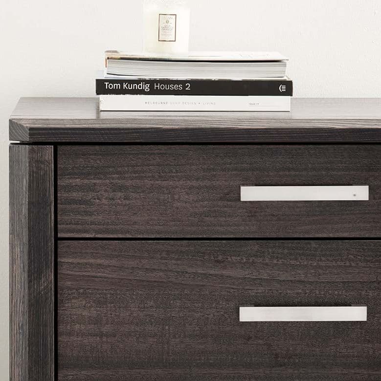 Detail image of the Maitland Tallboy (5 Drawer), Charcoal from Forty Winks