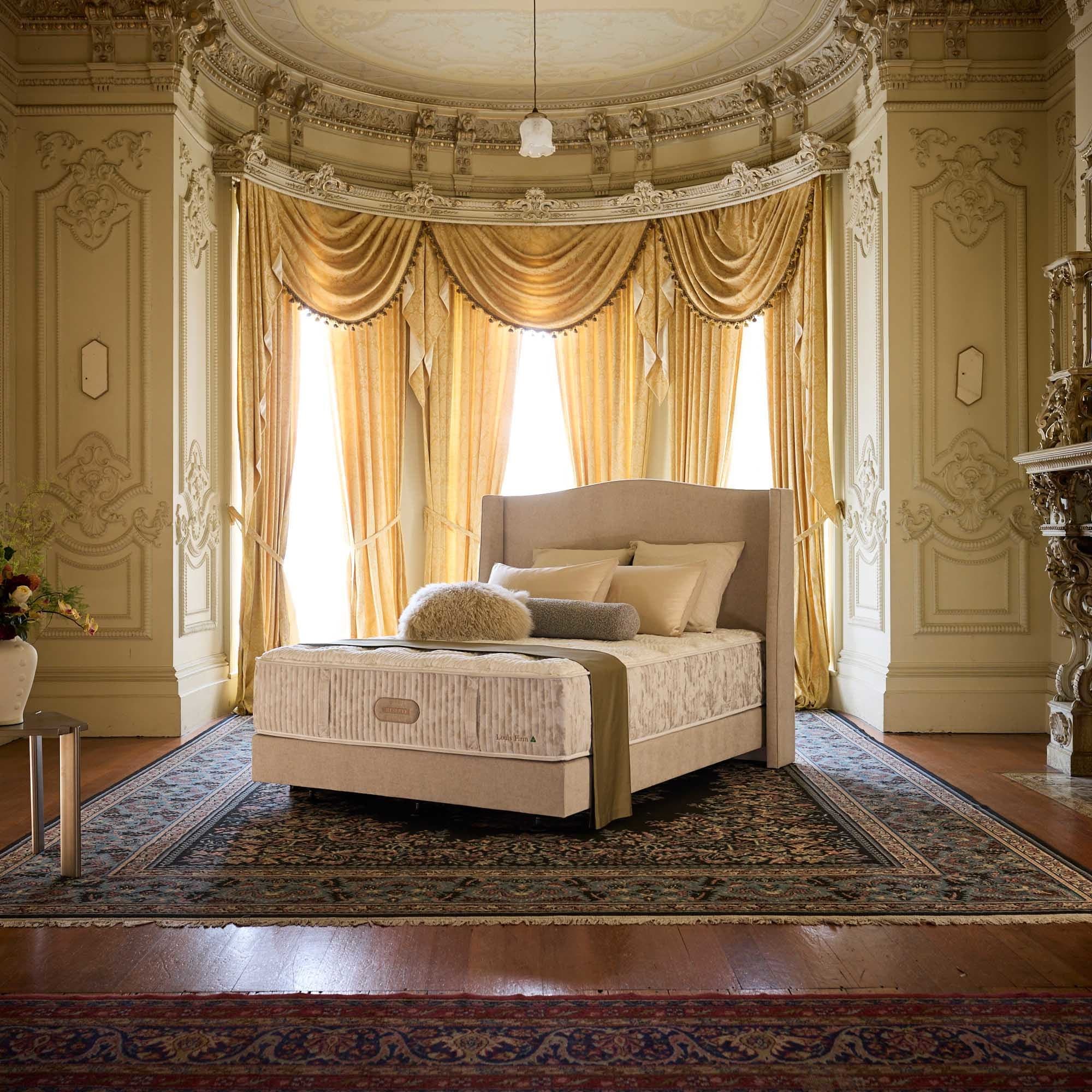 Lifestyle image of the Crown Posture Bedding Reserve Louis Mattress, Firm from Forty Winks