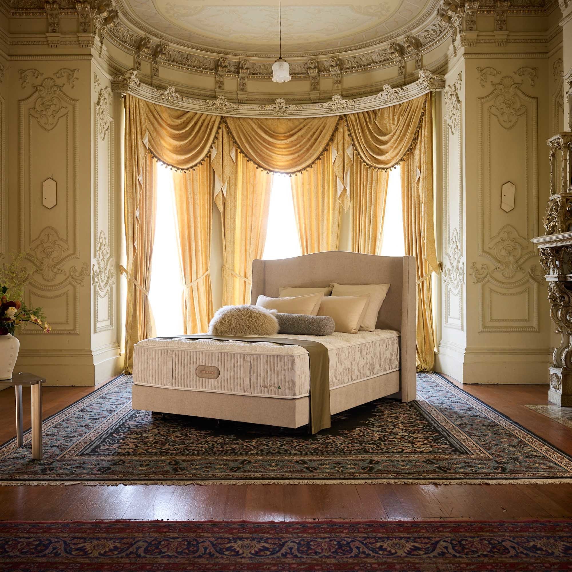 Lifestyle image of the Crown Posture Bedding Reserve Louis Mattress, Firm from Forty Winks