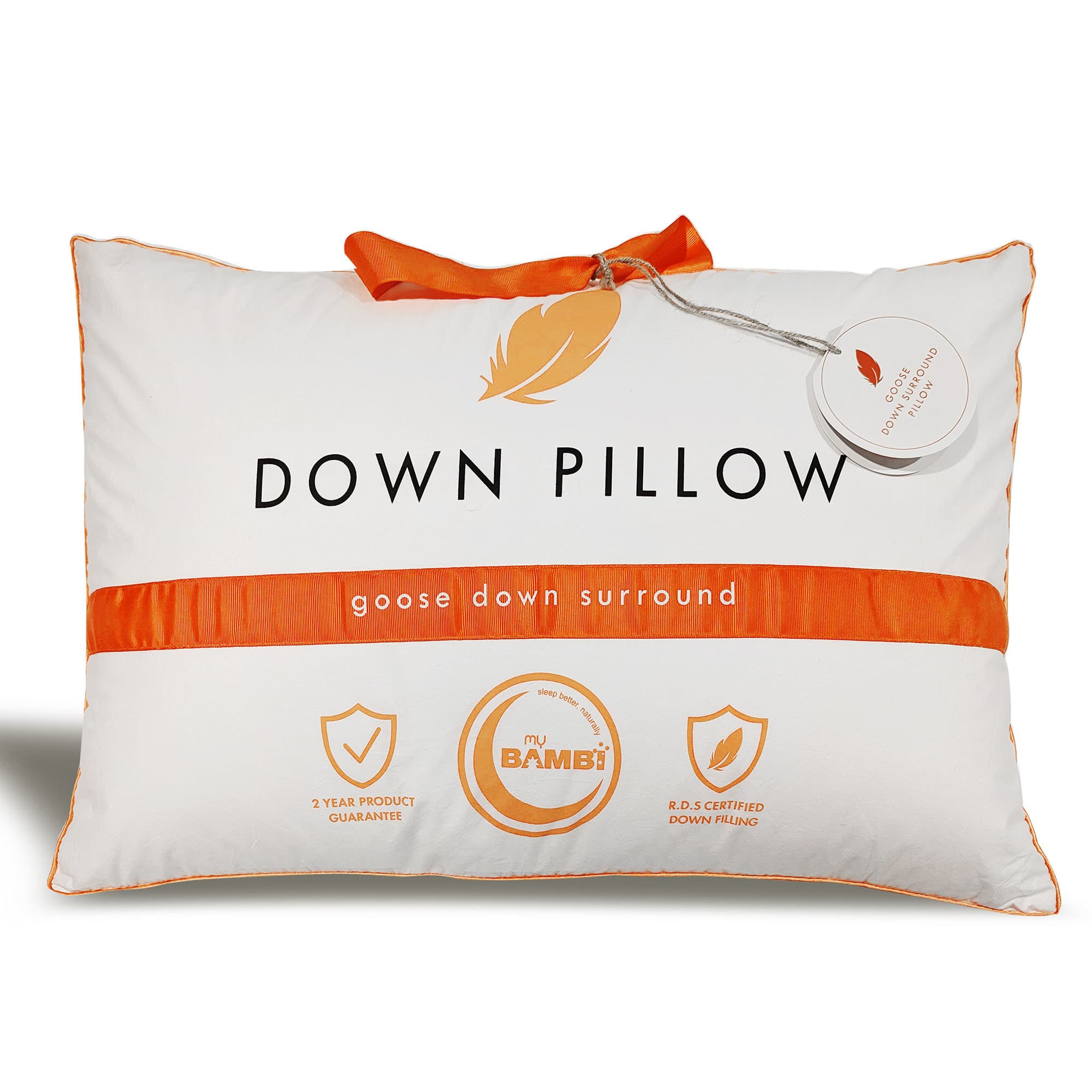 Product image of the Bambi Goose Down Surround Pillow from Forty Winks