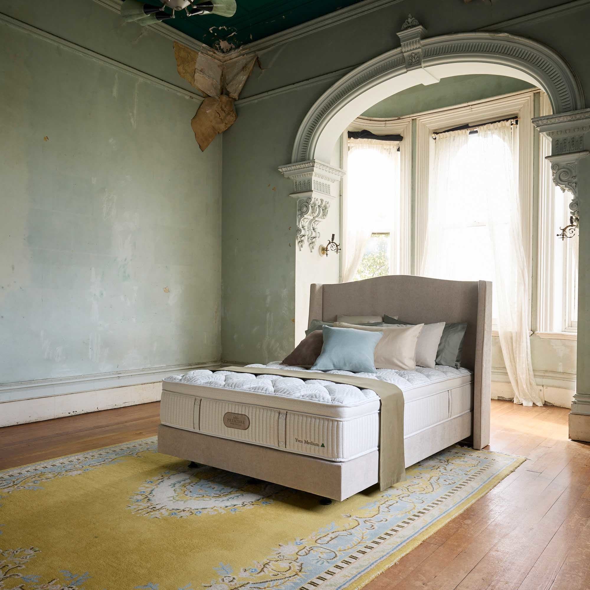 Lifestyle image of the Crown Posture Bedding Premiere Yves Mattress, Medium from Forty Winks