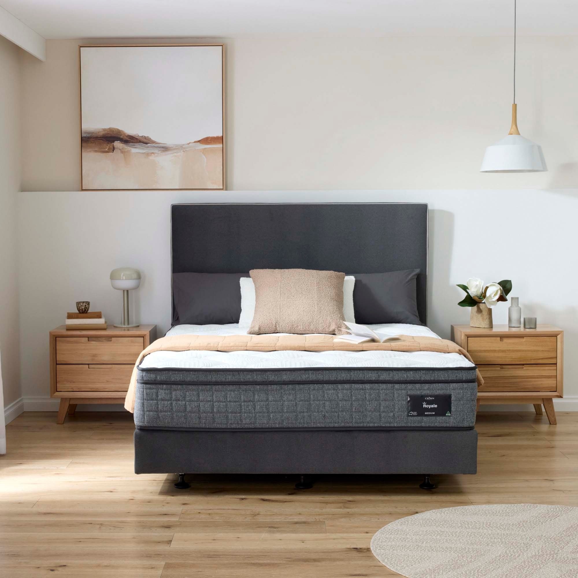 Lifestyle image of the Crown Posture Bedding Royale Mattress, Medium from Forty Winks