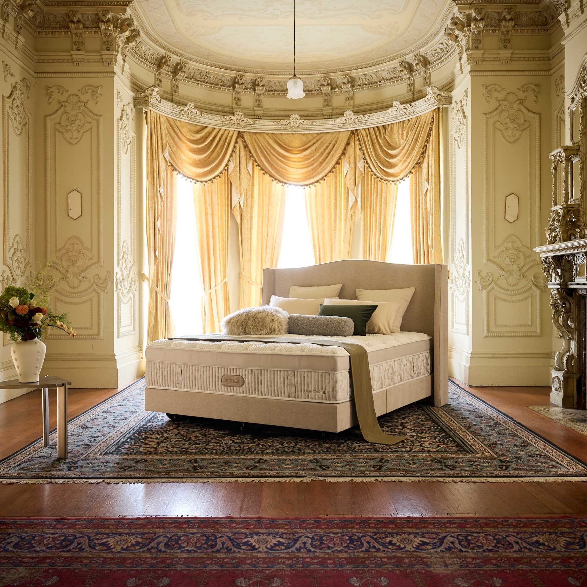 Lifestyle image of the Crown Posture Bedding Reserve Louis Mattress, Plush from Forty Winks