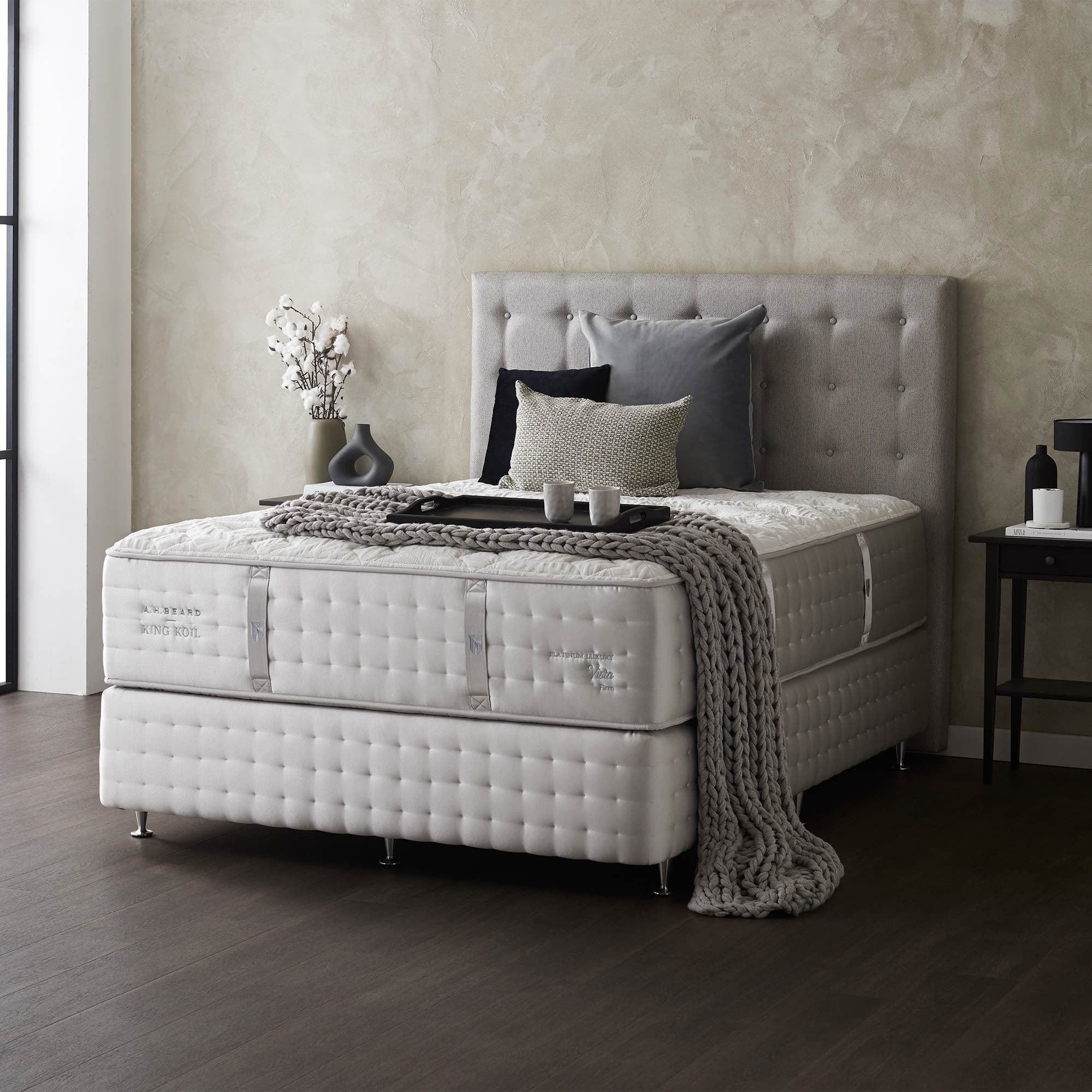 Lifestyle image of the King Koil Platinum Luxury Vista Mattress, Firm from Forty Winks