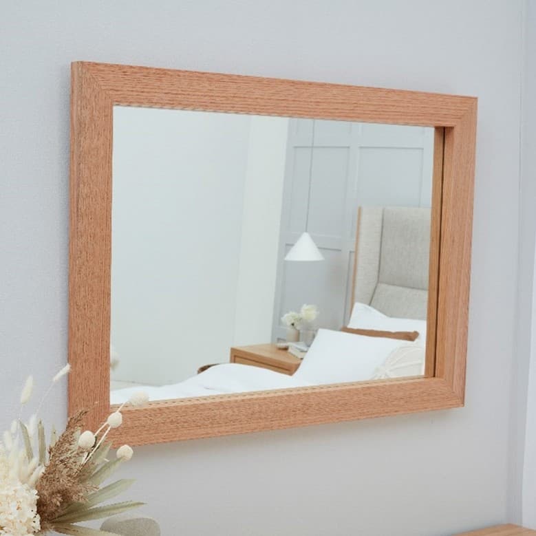 Lifestyle image of the Rialto Mirror, Natural from Forty Winks