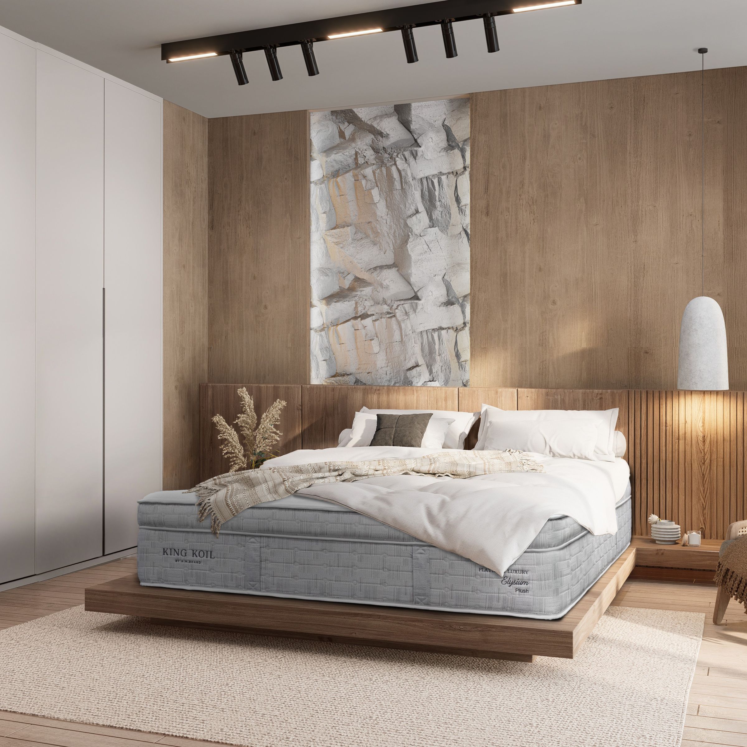 Lifestyle image of the King Koil Platinum Luxury Elysium Mattress, Ultra Plush from Forty Winks